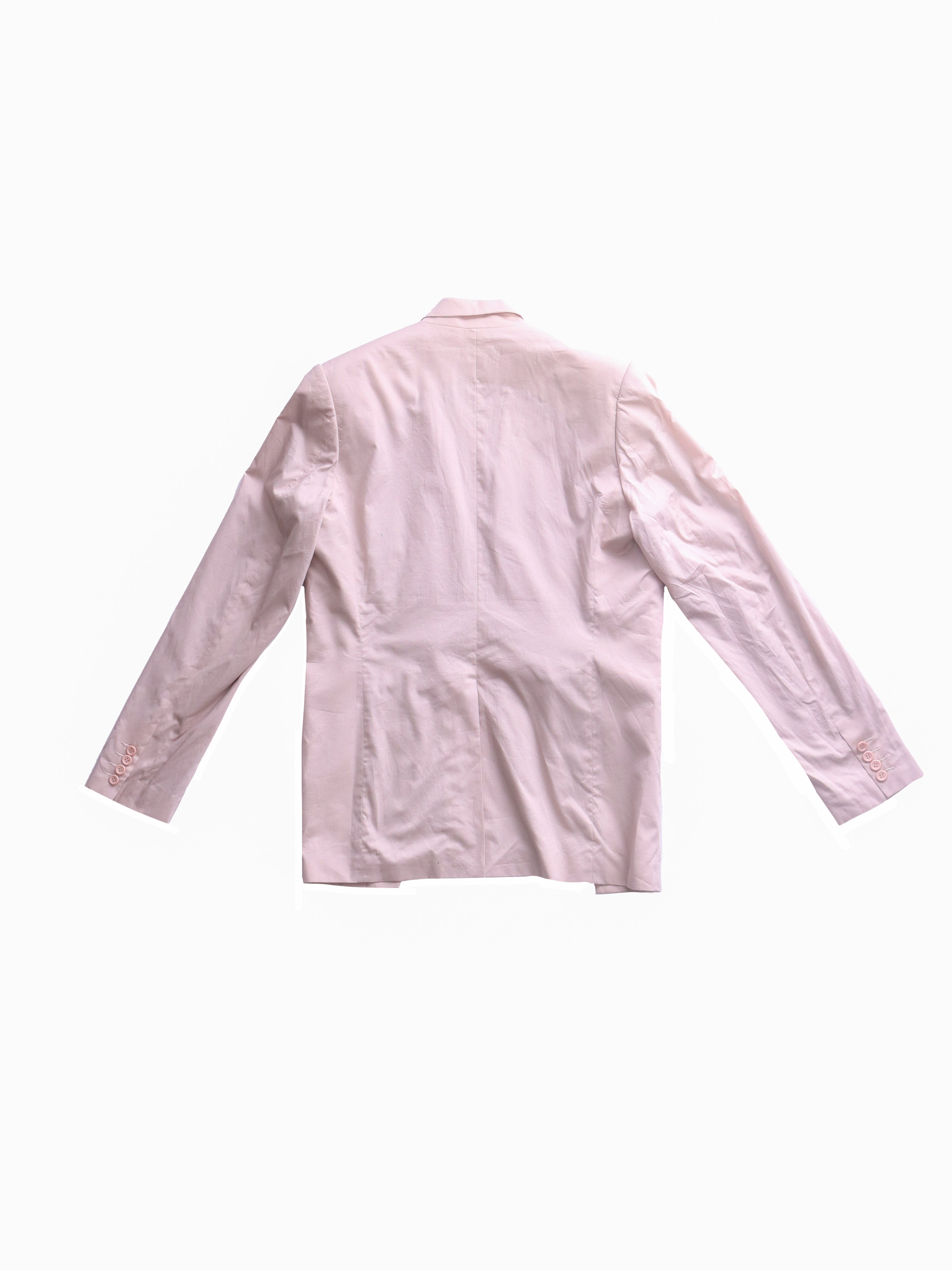 Baby Pink Suit Jacket with Silk Lining