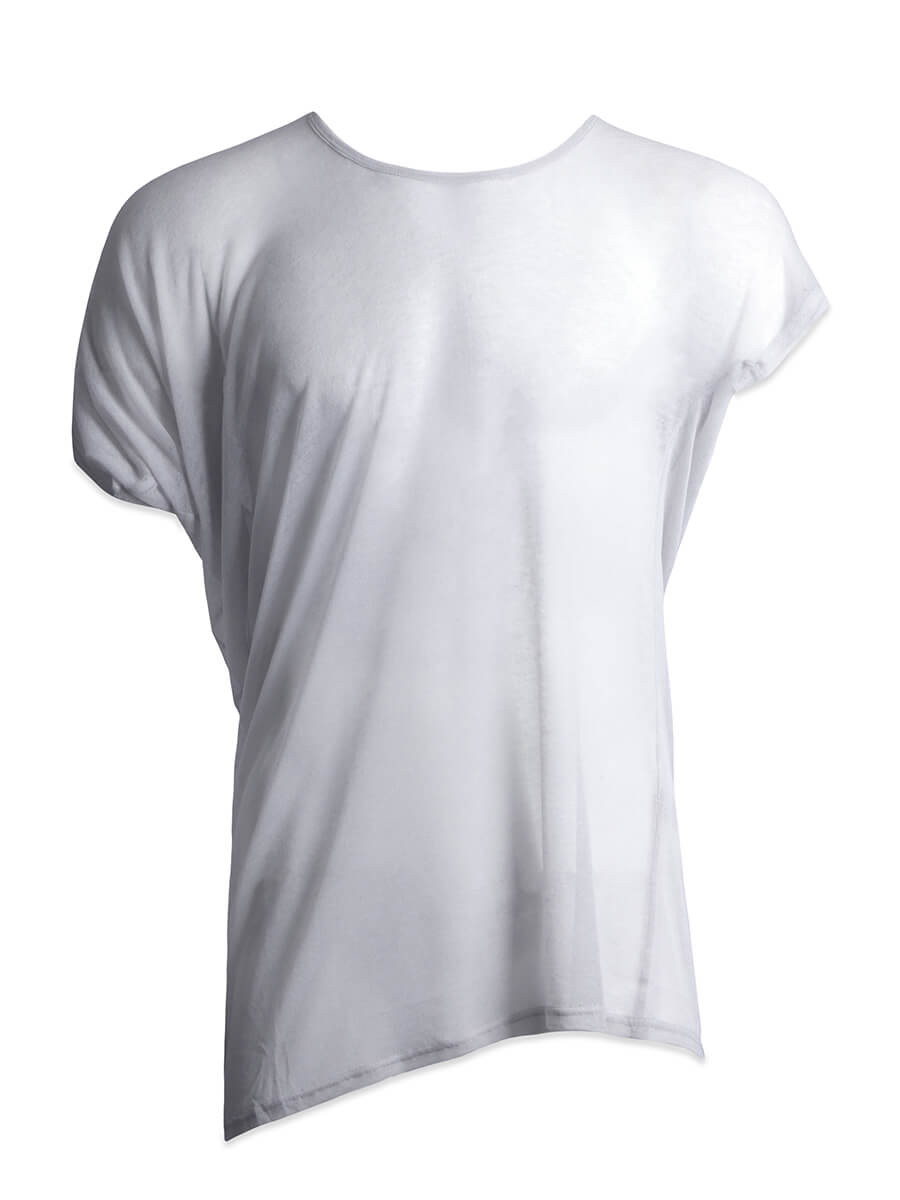 Assymetrical White T-Shirt