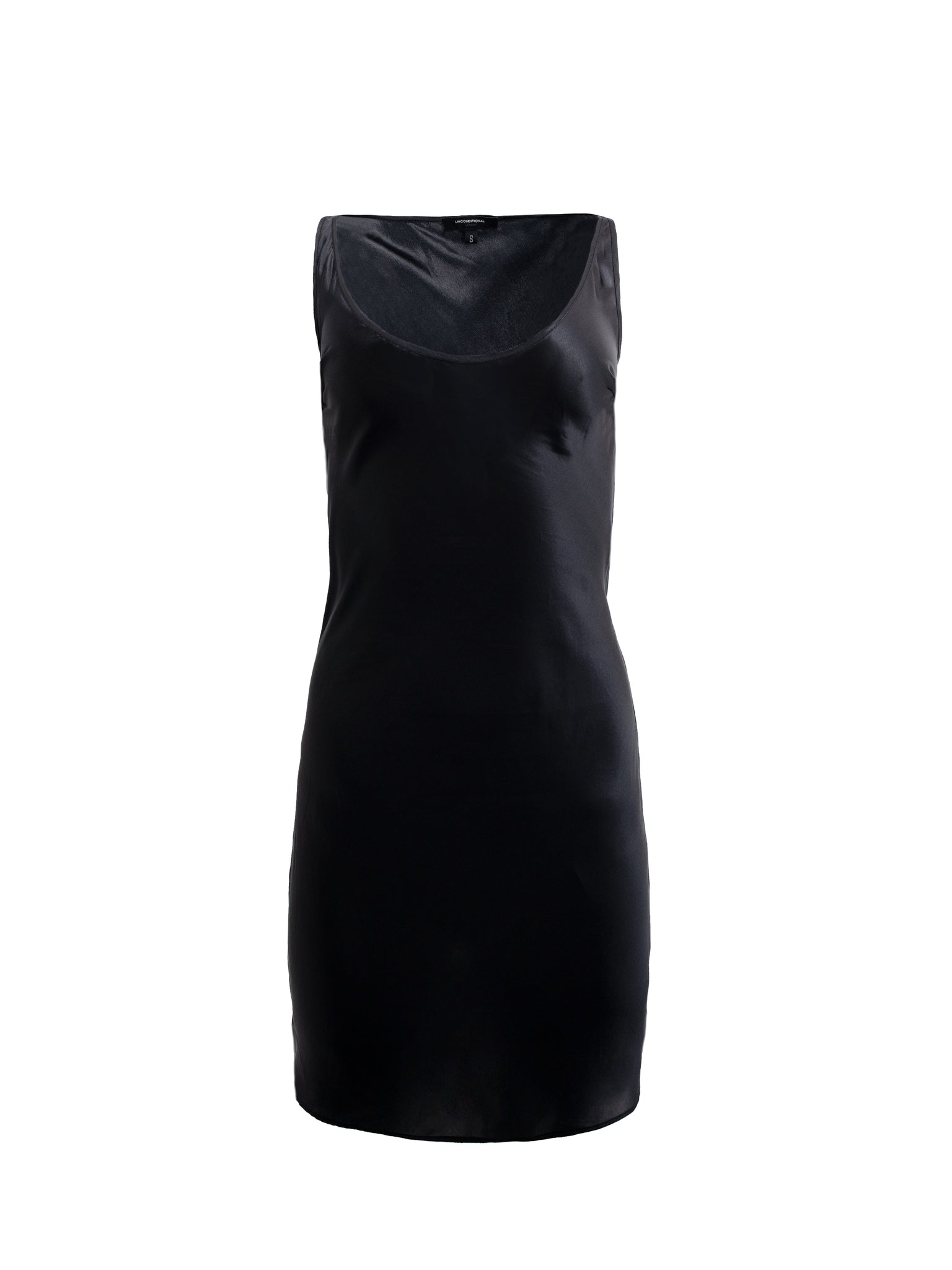 Black Silk Mid Lenght Dress