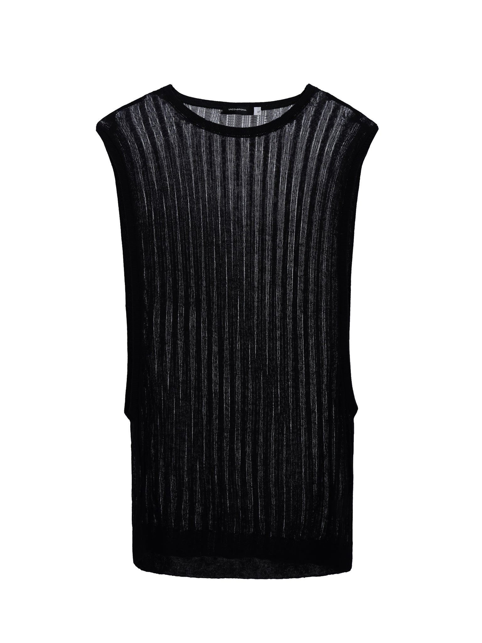 Black Fine Knit Vest