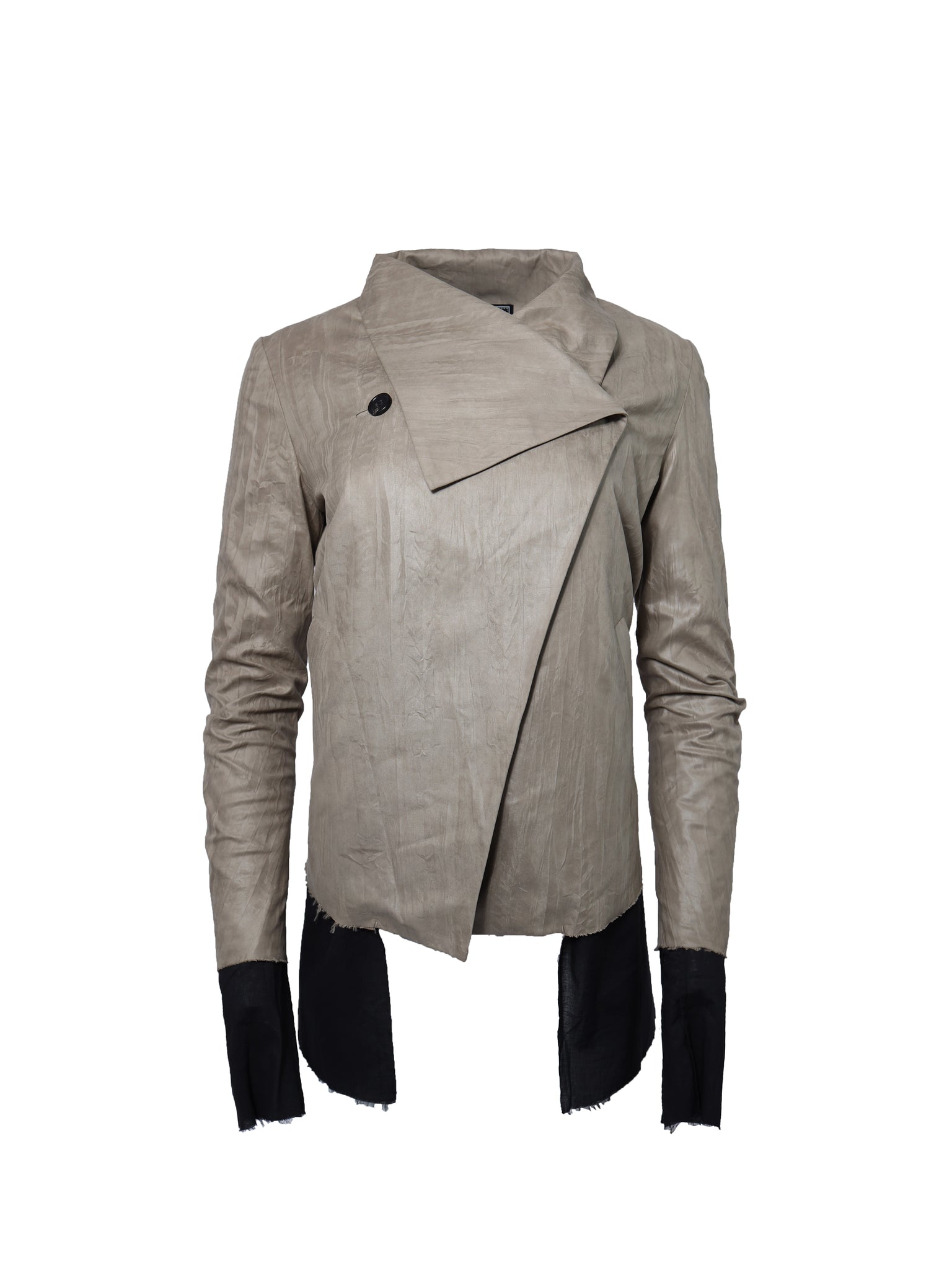 Asymmetric Lightweight Brown Jacket