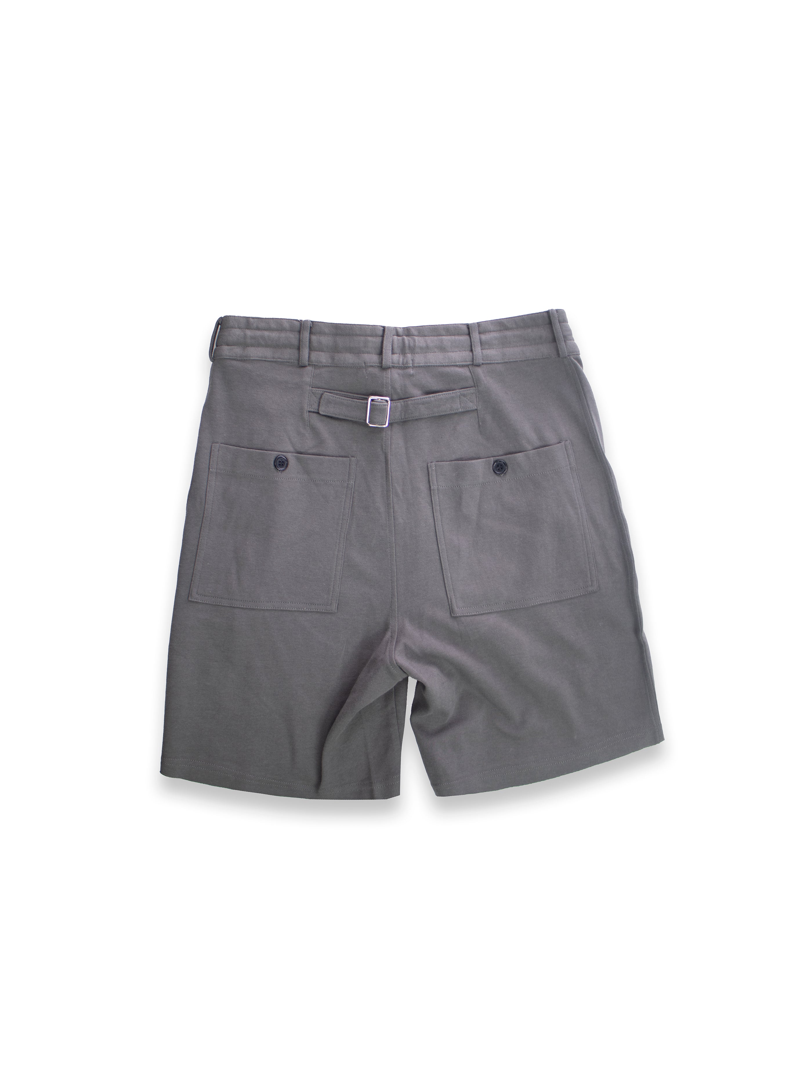 Dark Grey Jogging Shorts with Buckle and Zips