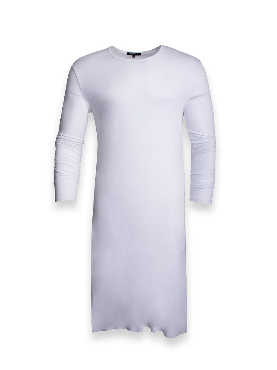 Men's White T-Shirt Dress