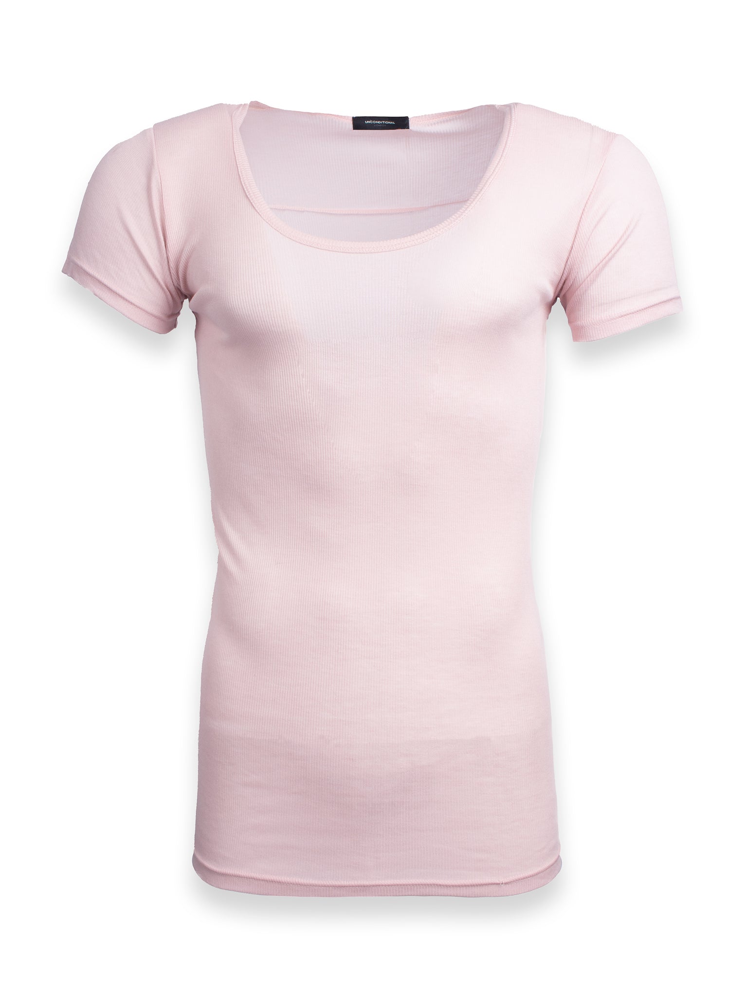 Baby Pink Ribbed T-Shirt