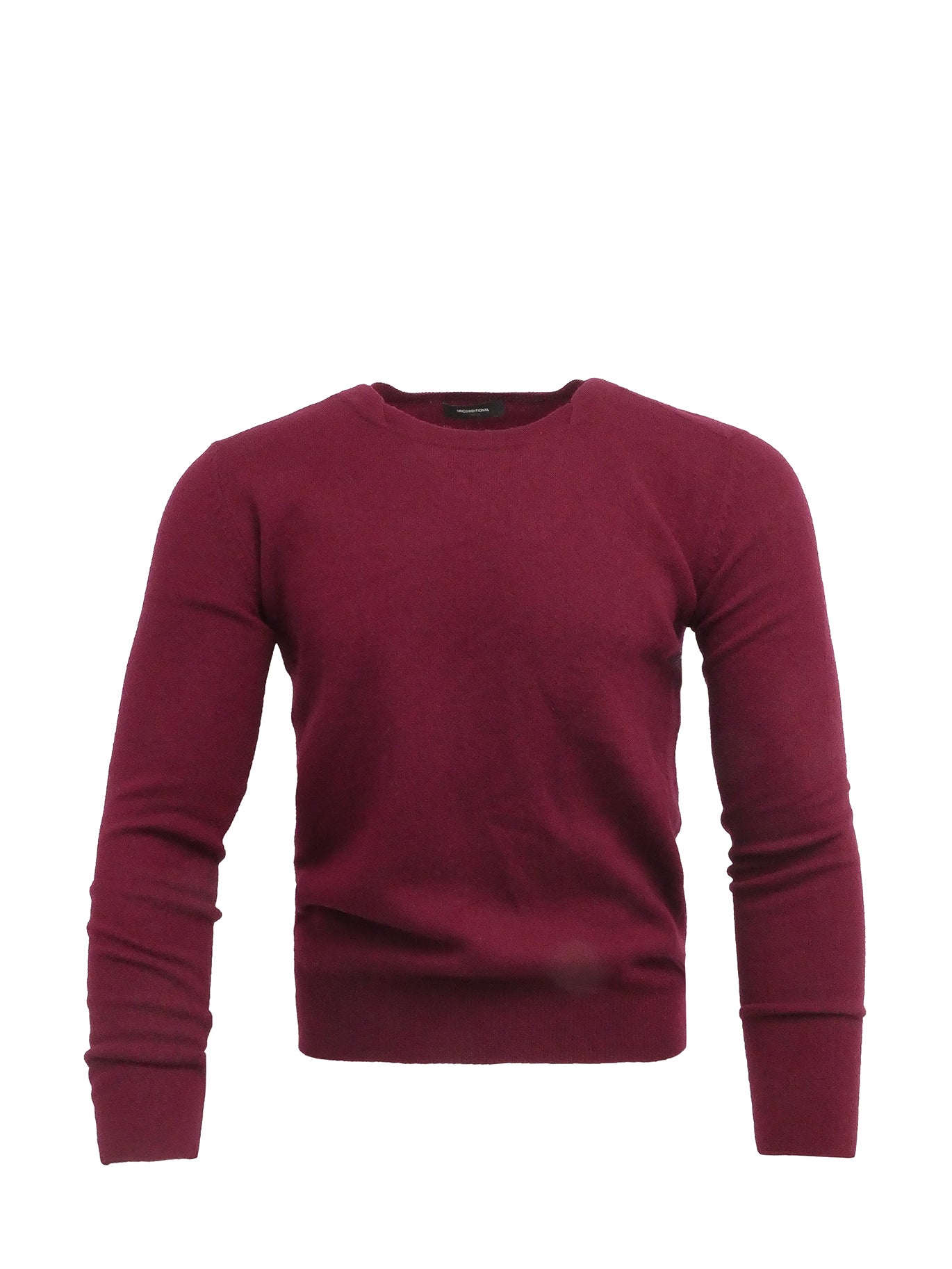 Burgundy Crew Neck Jumper