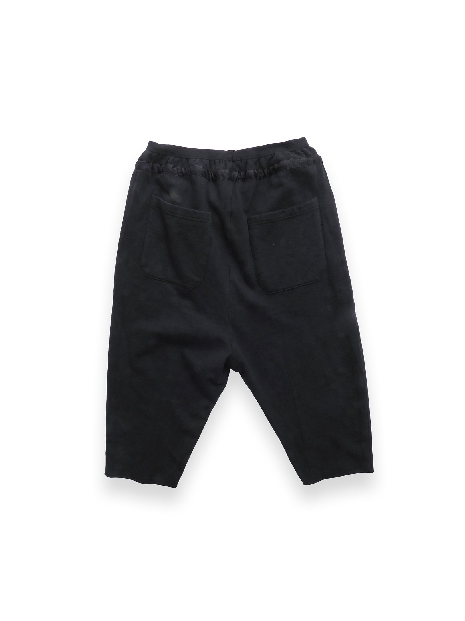Black 3/4 Length Jogger Shorts