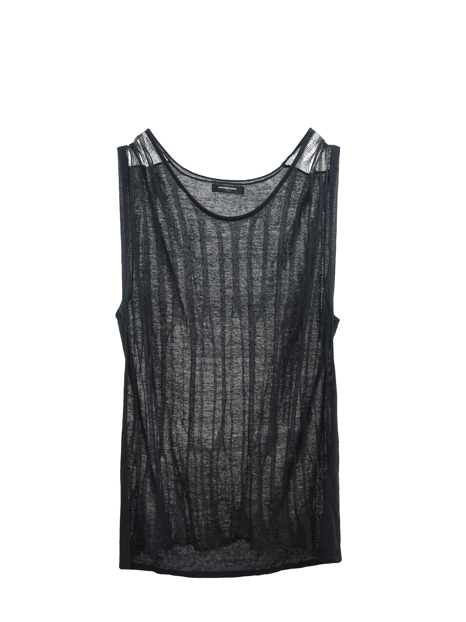 Black Fine Knit Vest