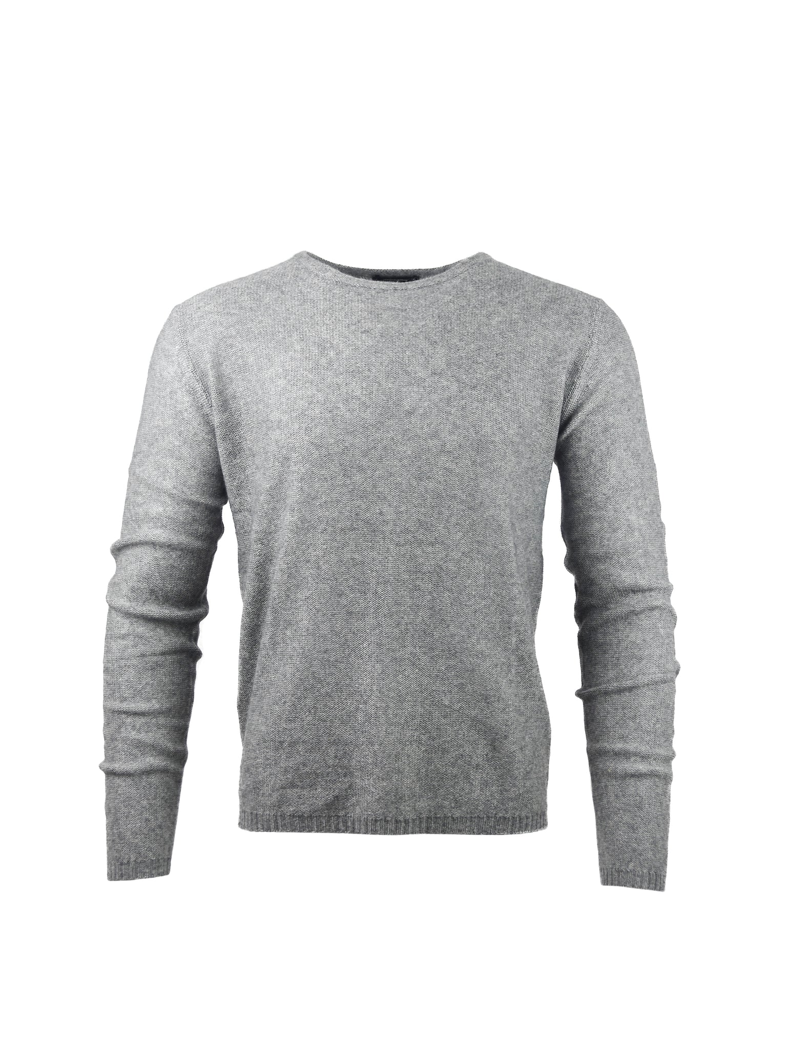 CASHMERE SILK BLEND JUMPER IN GREY