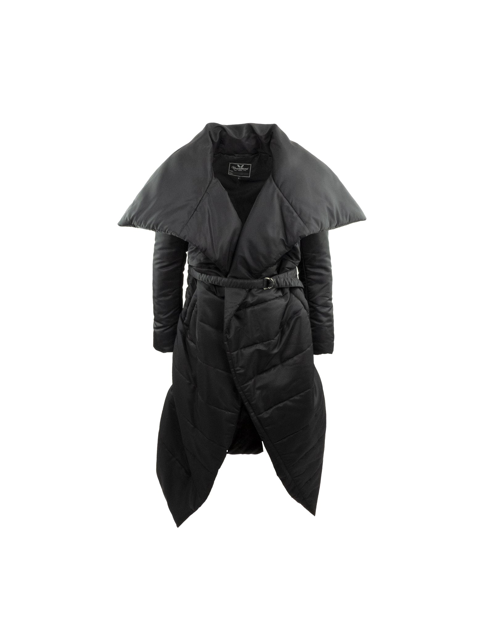 Black Chrysalis Cocoon Coat