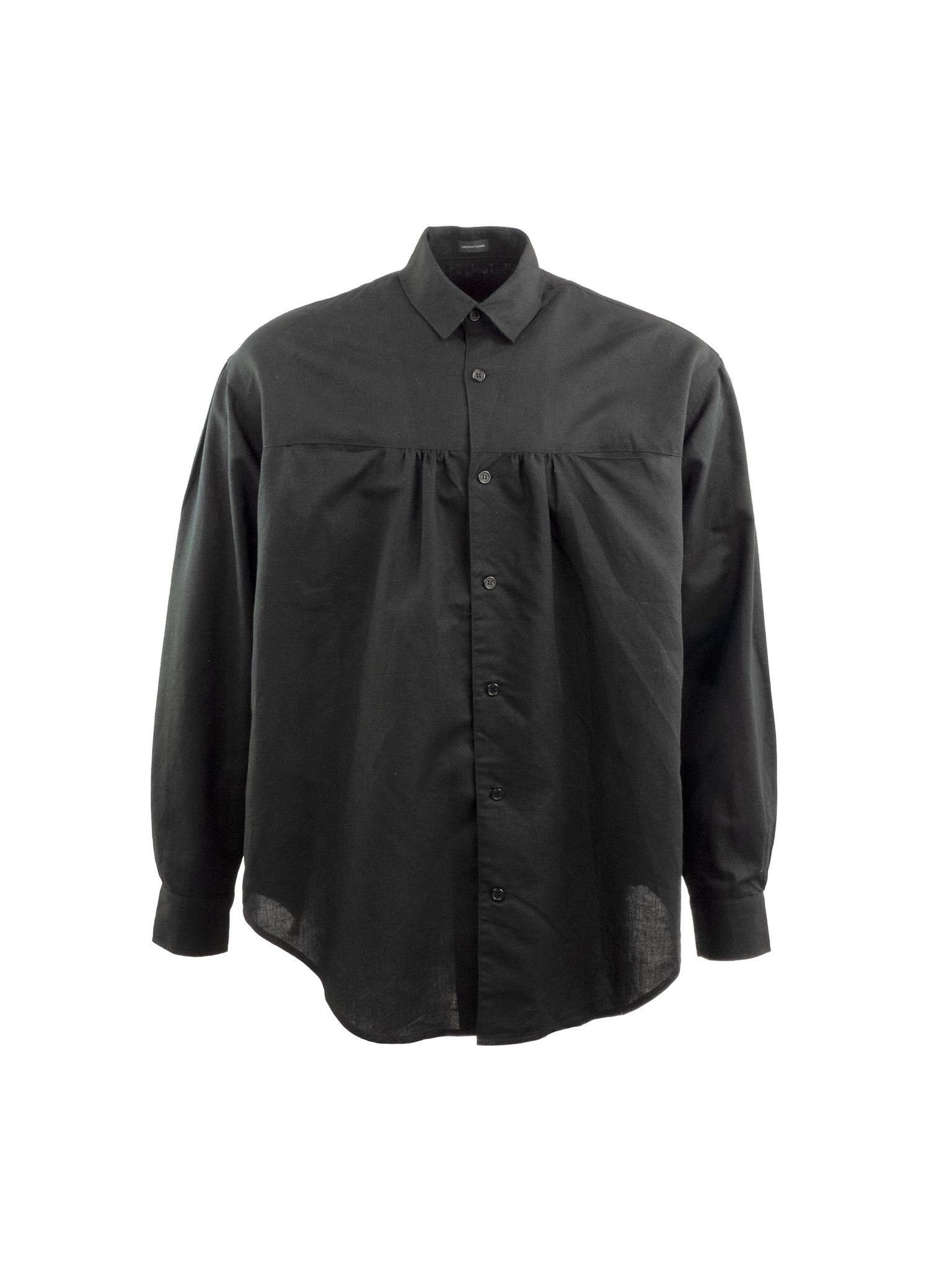 Black Long Sleeved Cotton Shirt