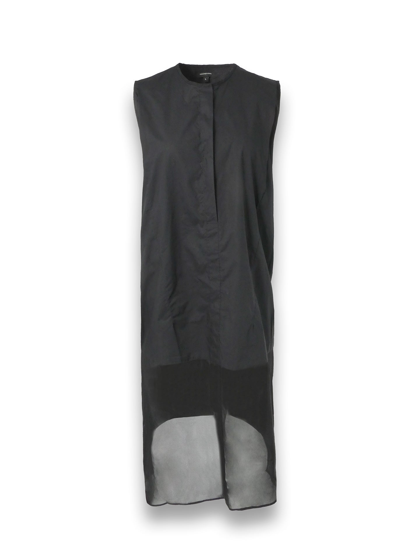 Black Sleeveless Dress with Silk Lining