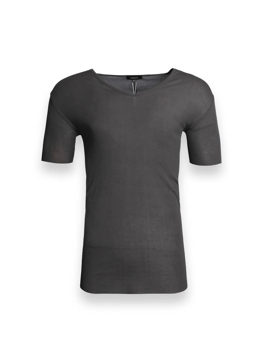 Charcoal Grey Cotton T-Shirt