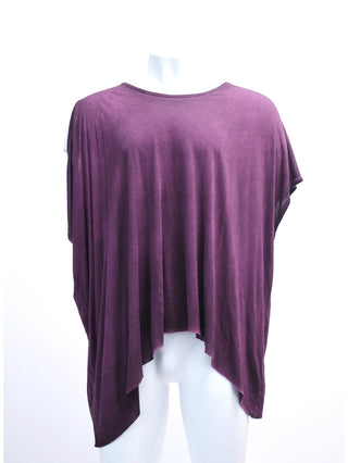 Cold Maroon Oversized Asymmetric Top