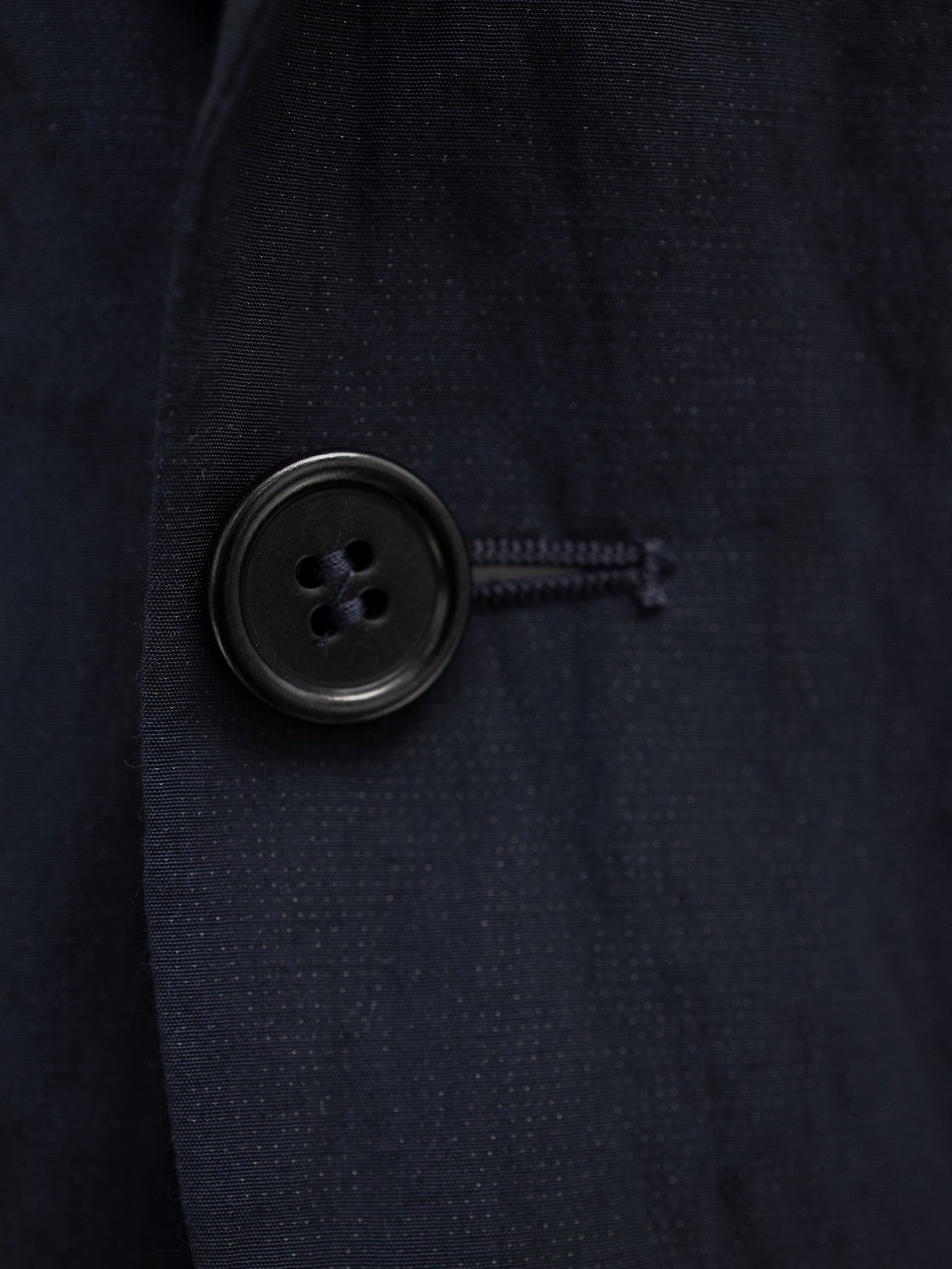 Dark Navy Crinkle Button Up Blazer