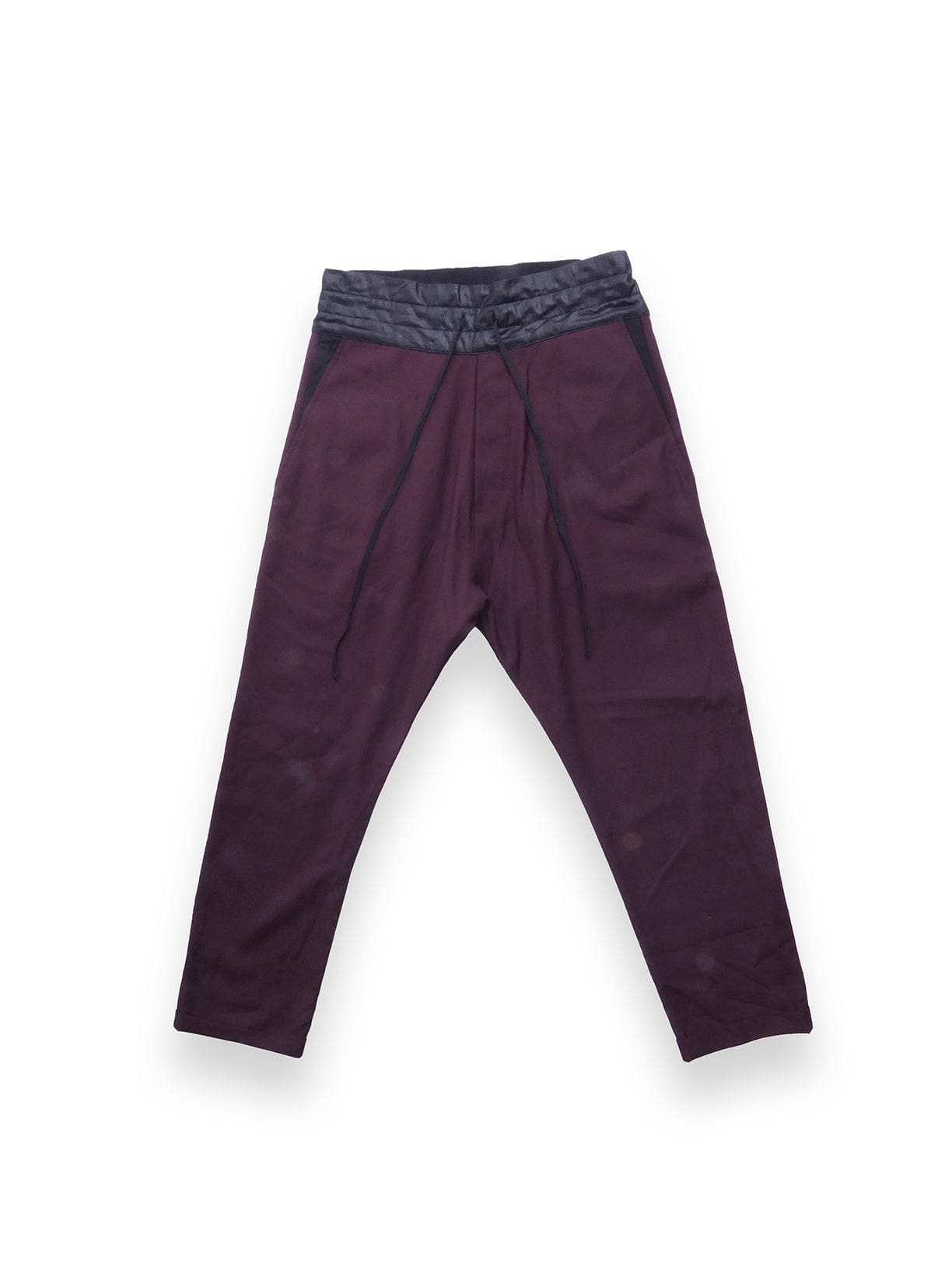 Grape Coloured Draw String Jogger Trousers