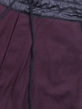 Grape Coloured Draw String Jogger Trousers