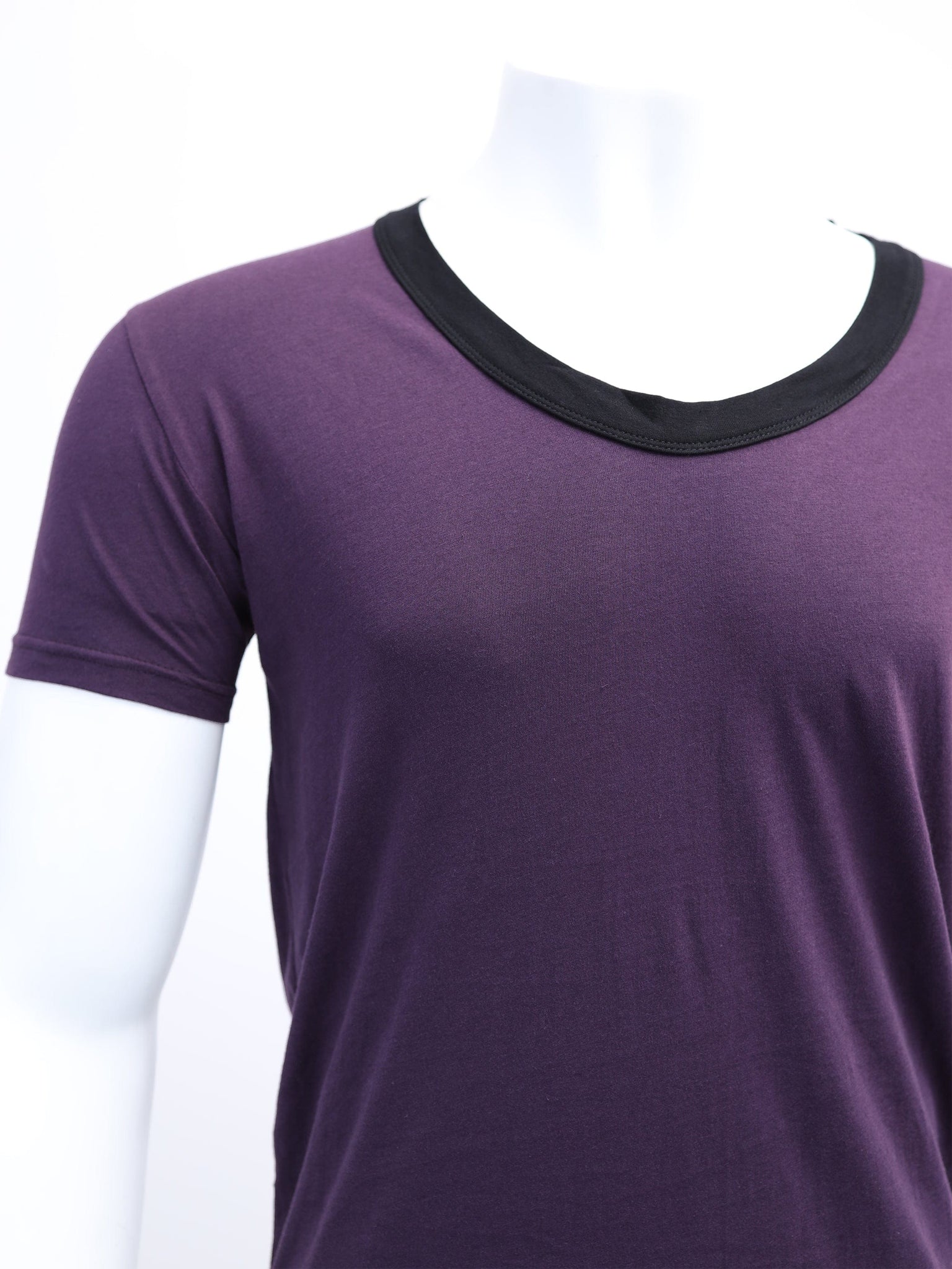 Grape Detailed Neck T-Shirt