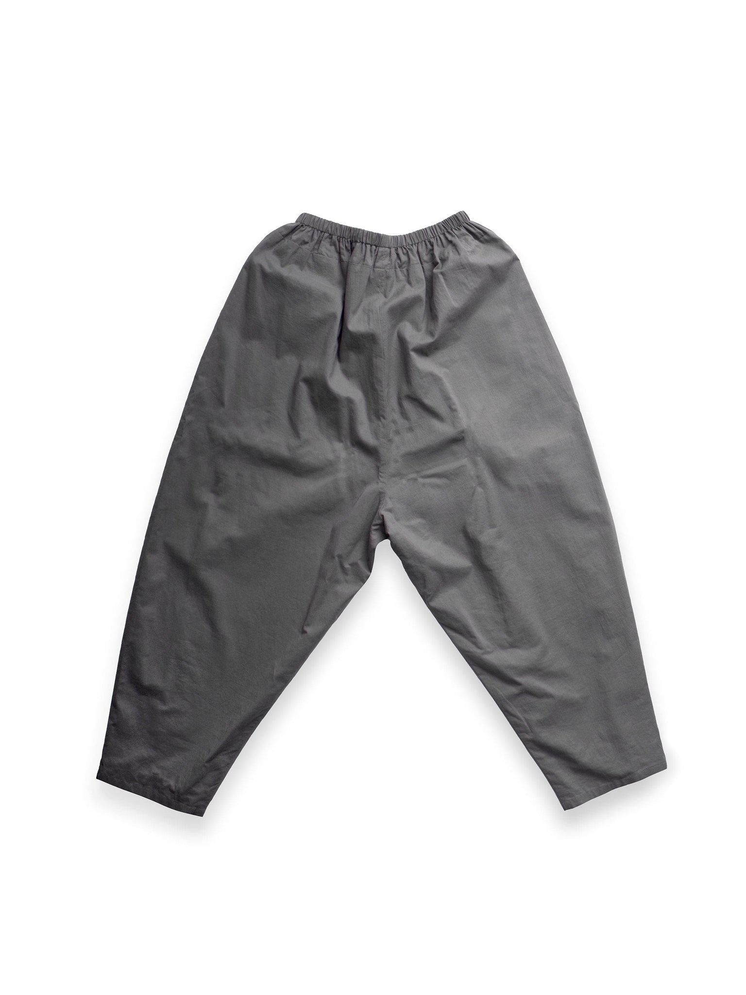 Grey Cotton Balloon Trousers