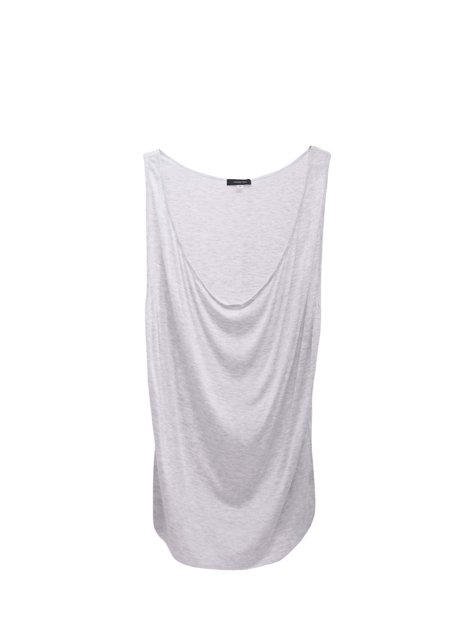 Grey Relaxed Neckline Vest