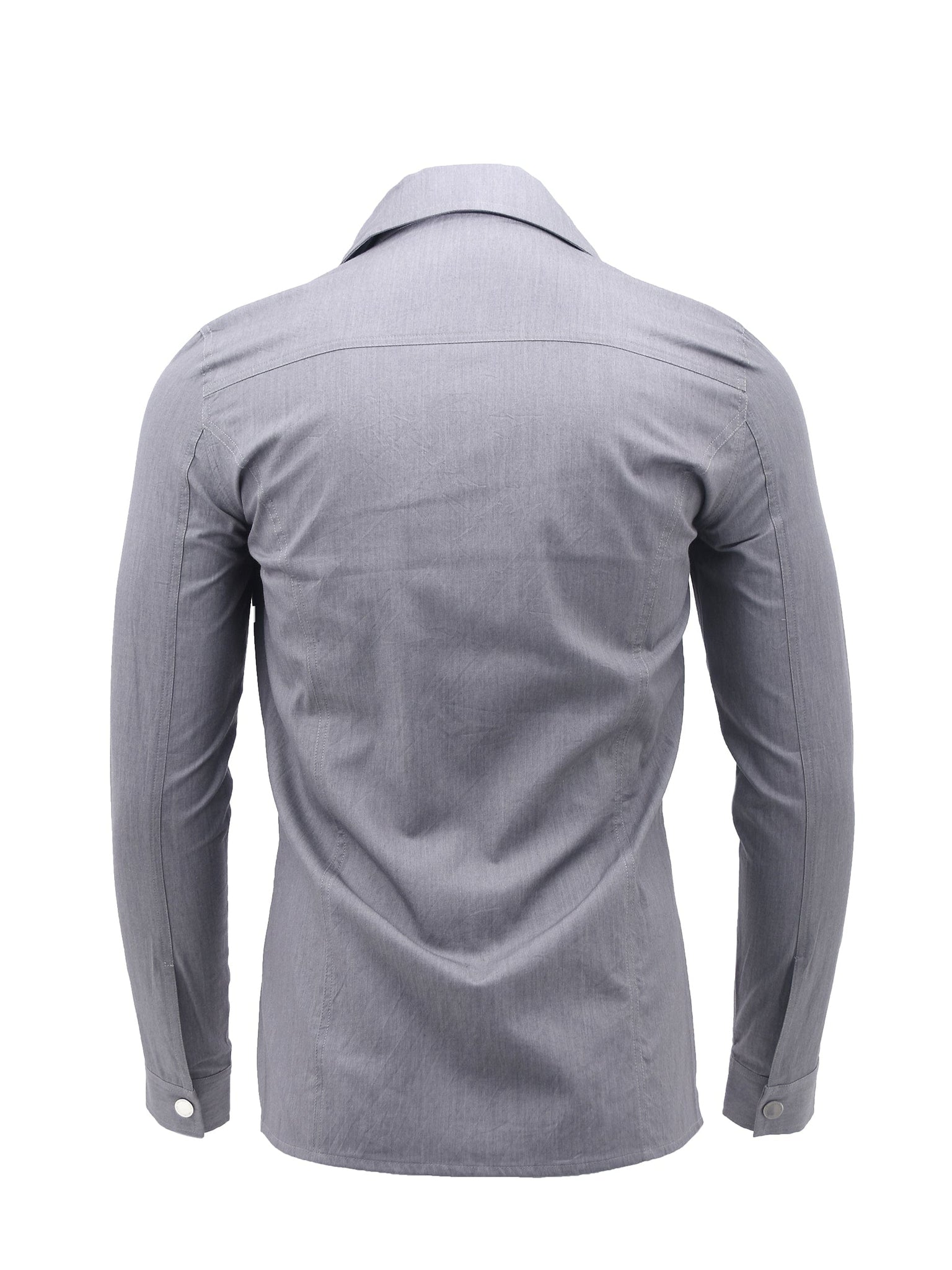 Grey Trucker Shirt Jacket