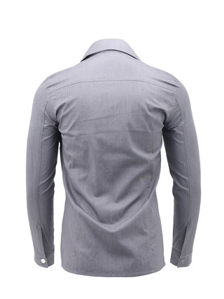 Grey Trucker Shirt Jacket