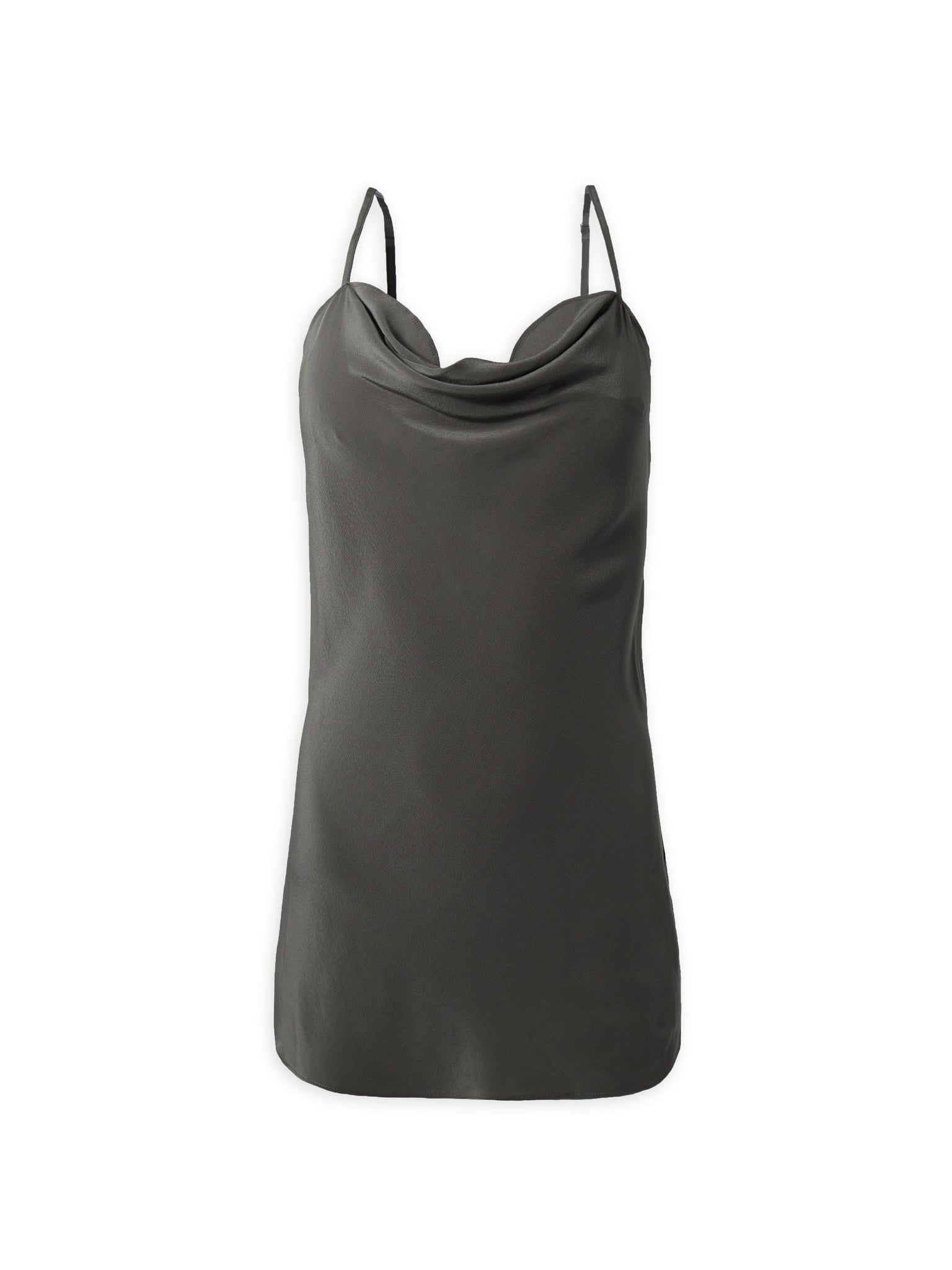 Khaki Grey Camisole Silk Top