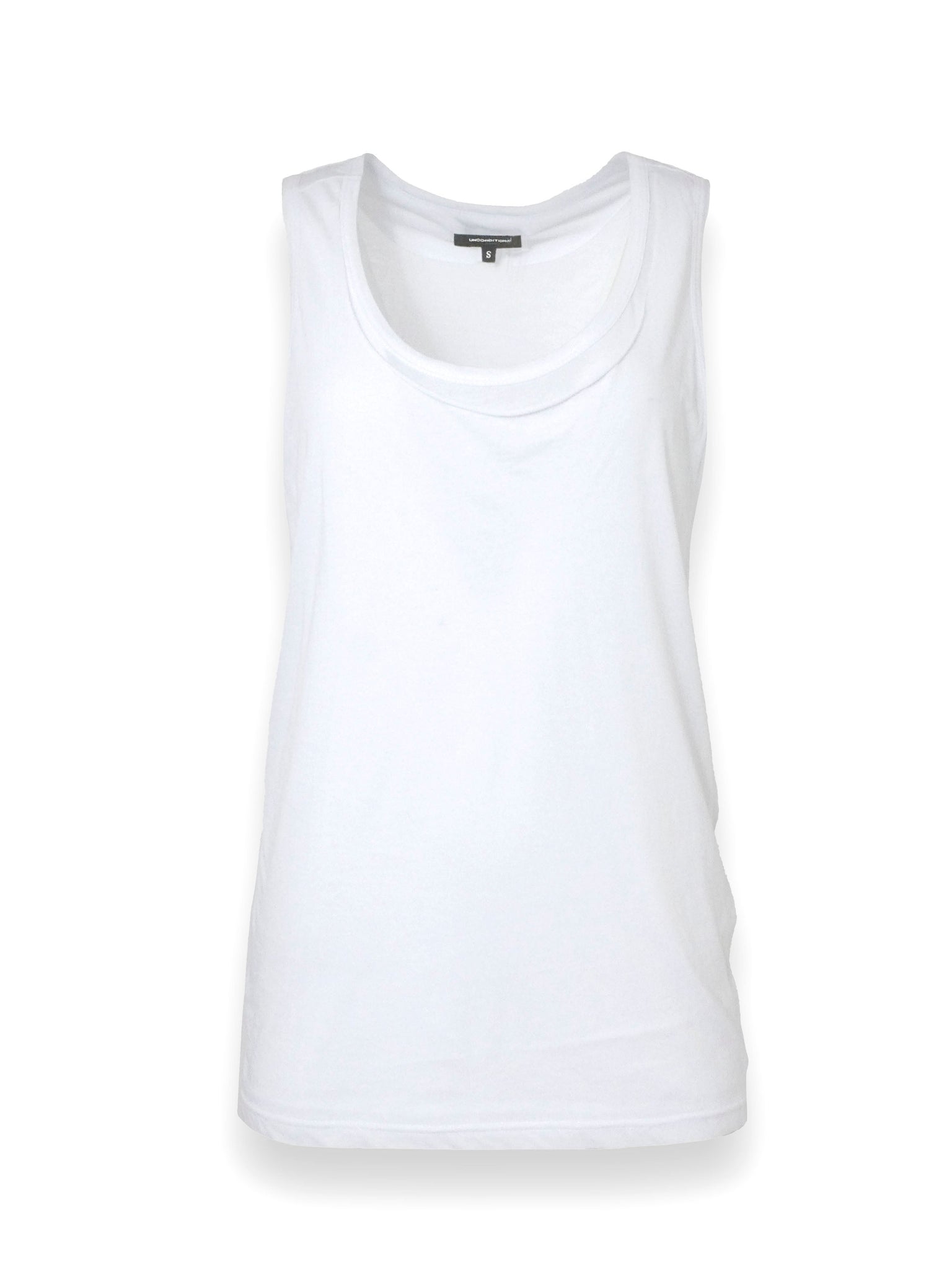 Layered White Cotton Vest