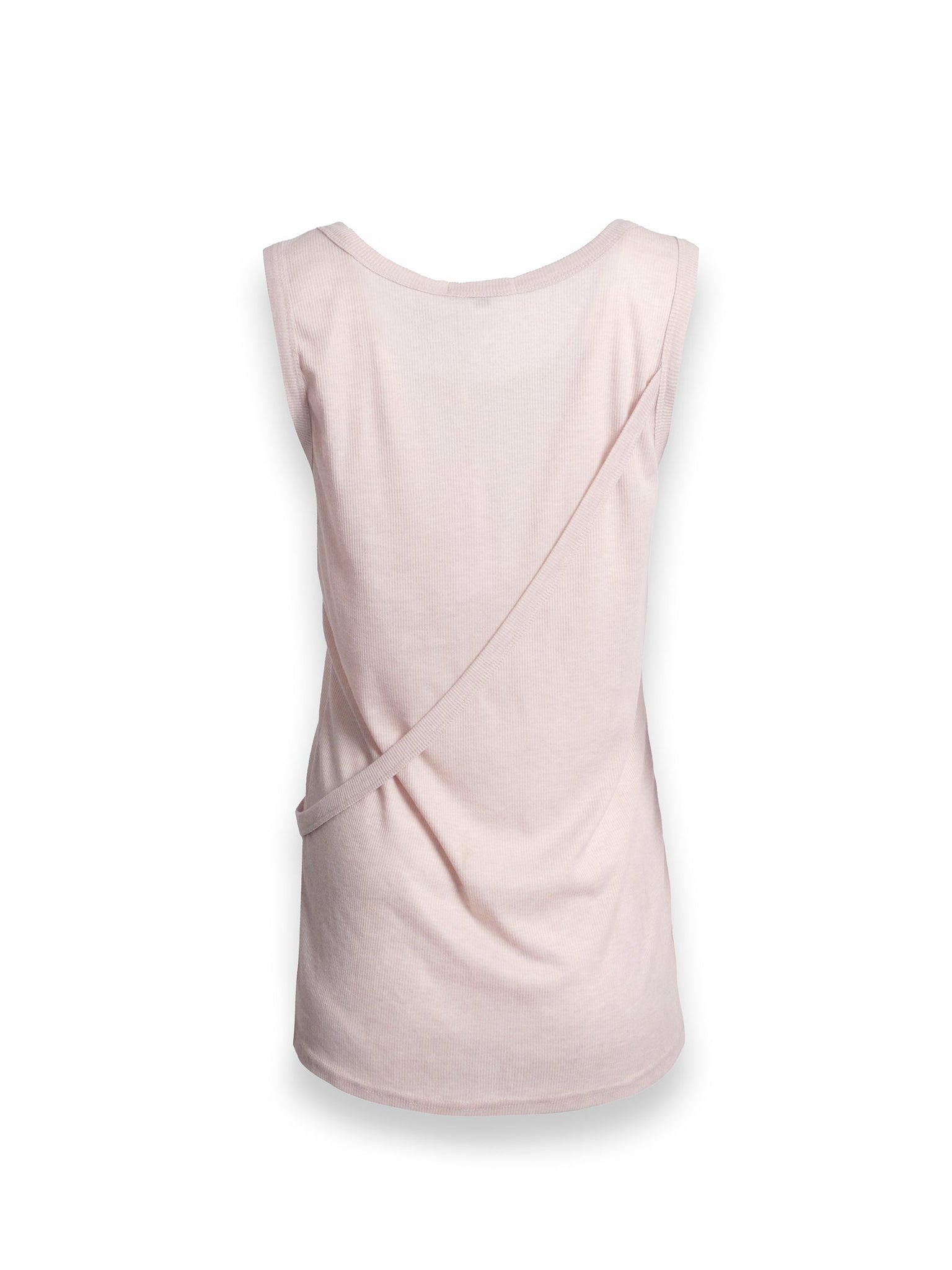 Light Pink Cross Over Strap Detail Vest