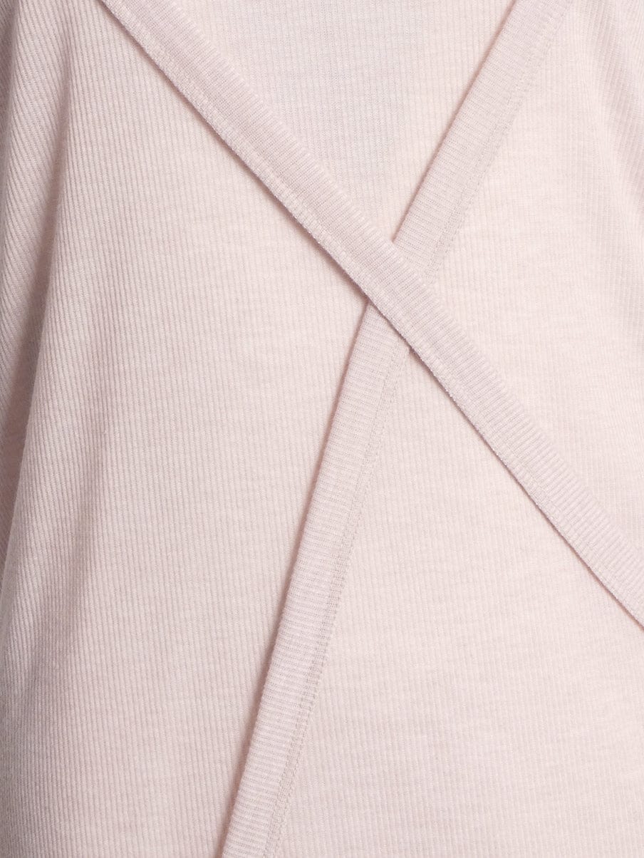 Light Pink Cross Over Strap Detail Vest