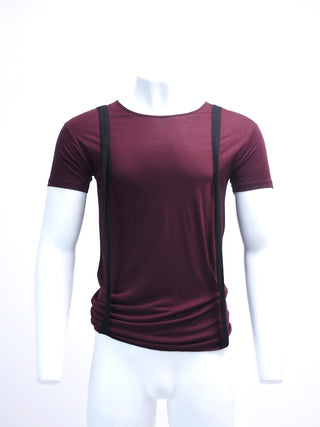 Maroon and Black Bondage T-Shirt