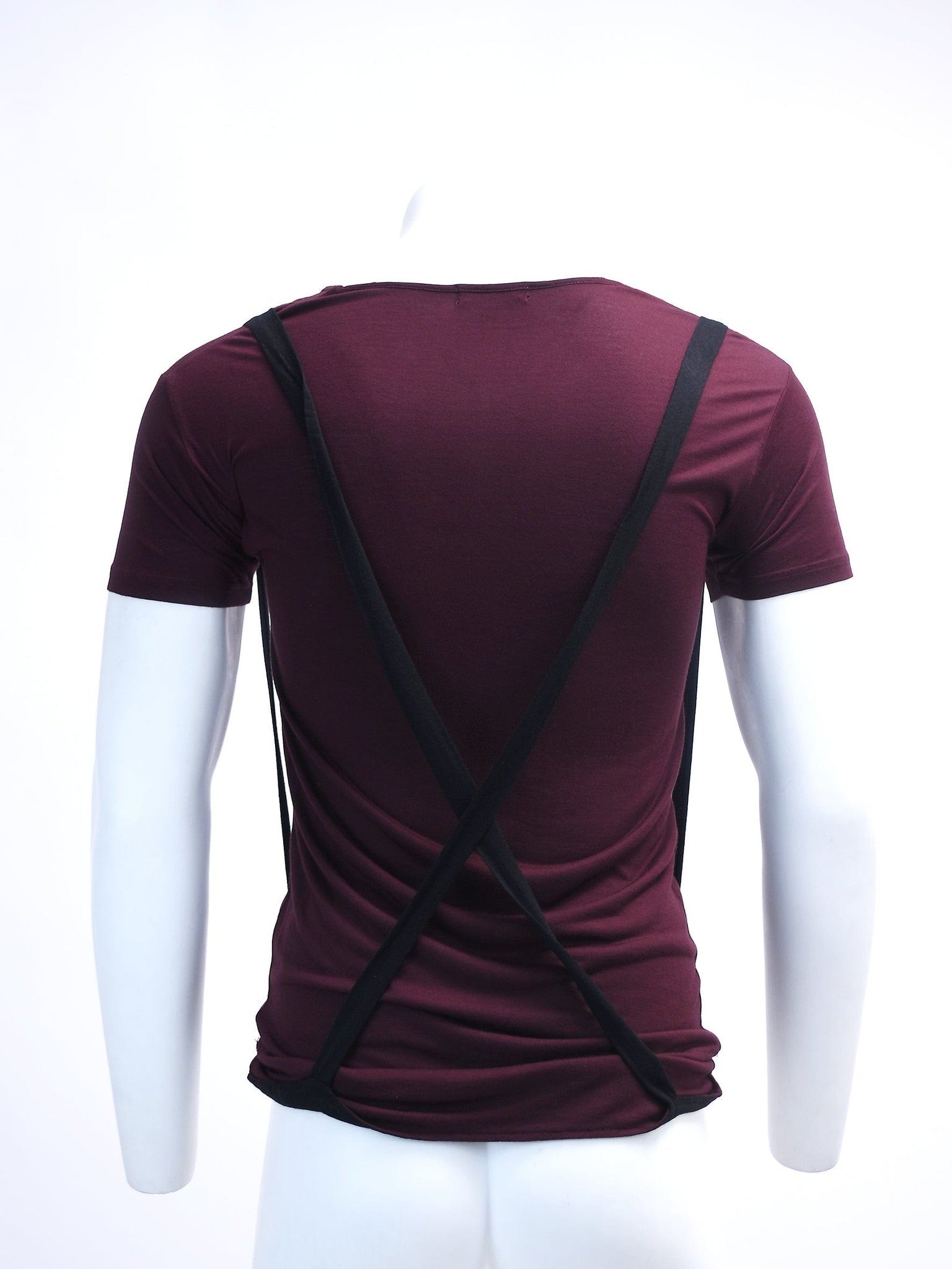 Maroon and Black Bondage T-Shirt