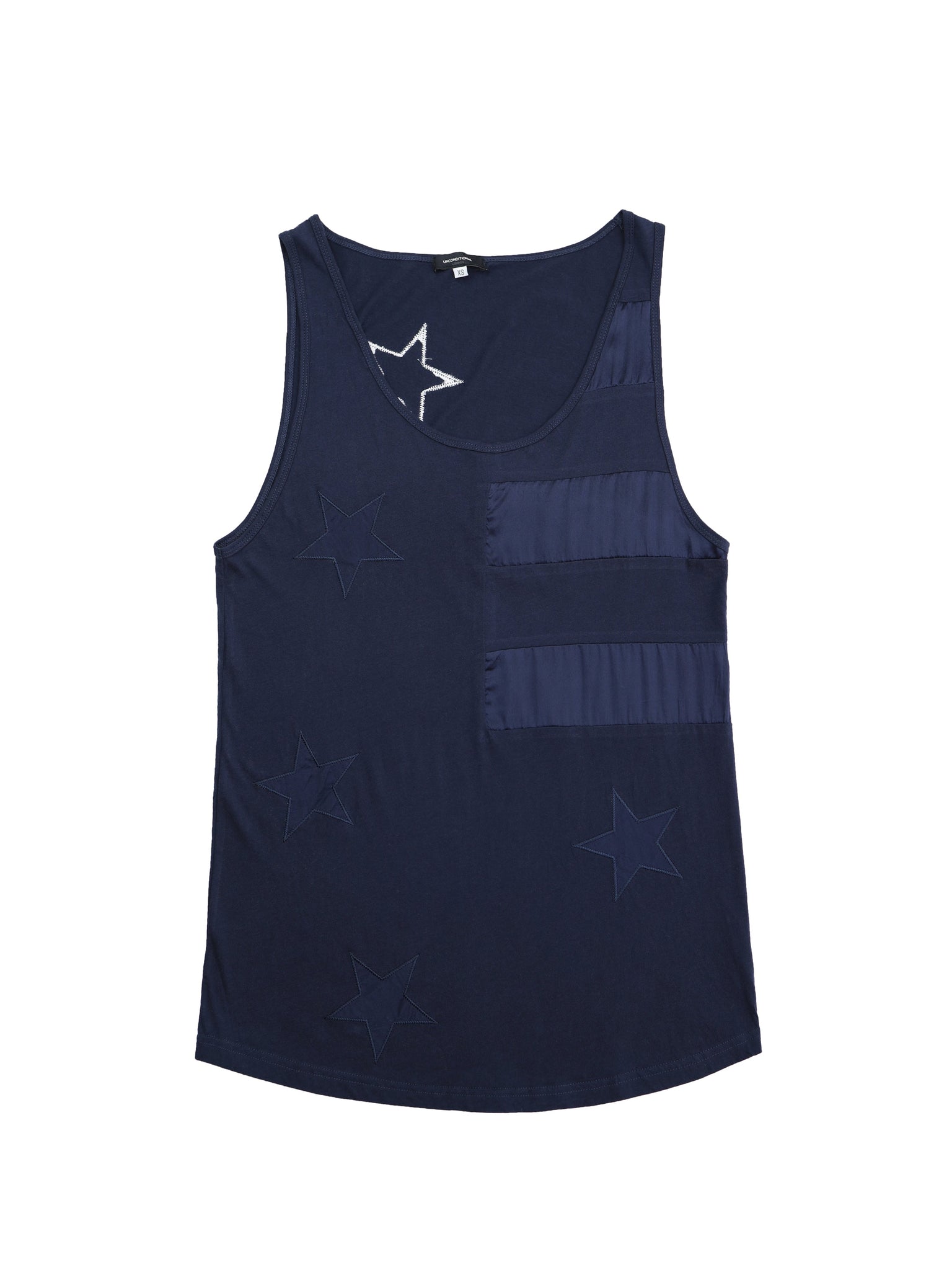 Midnight Vest with Stars and Navy Stripes Detailings