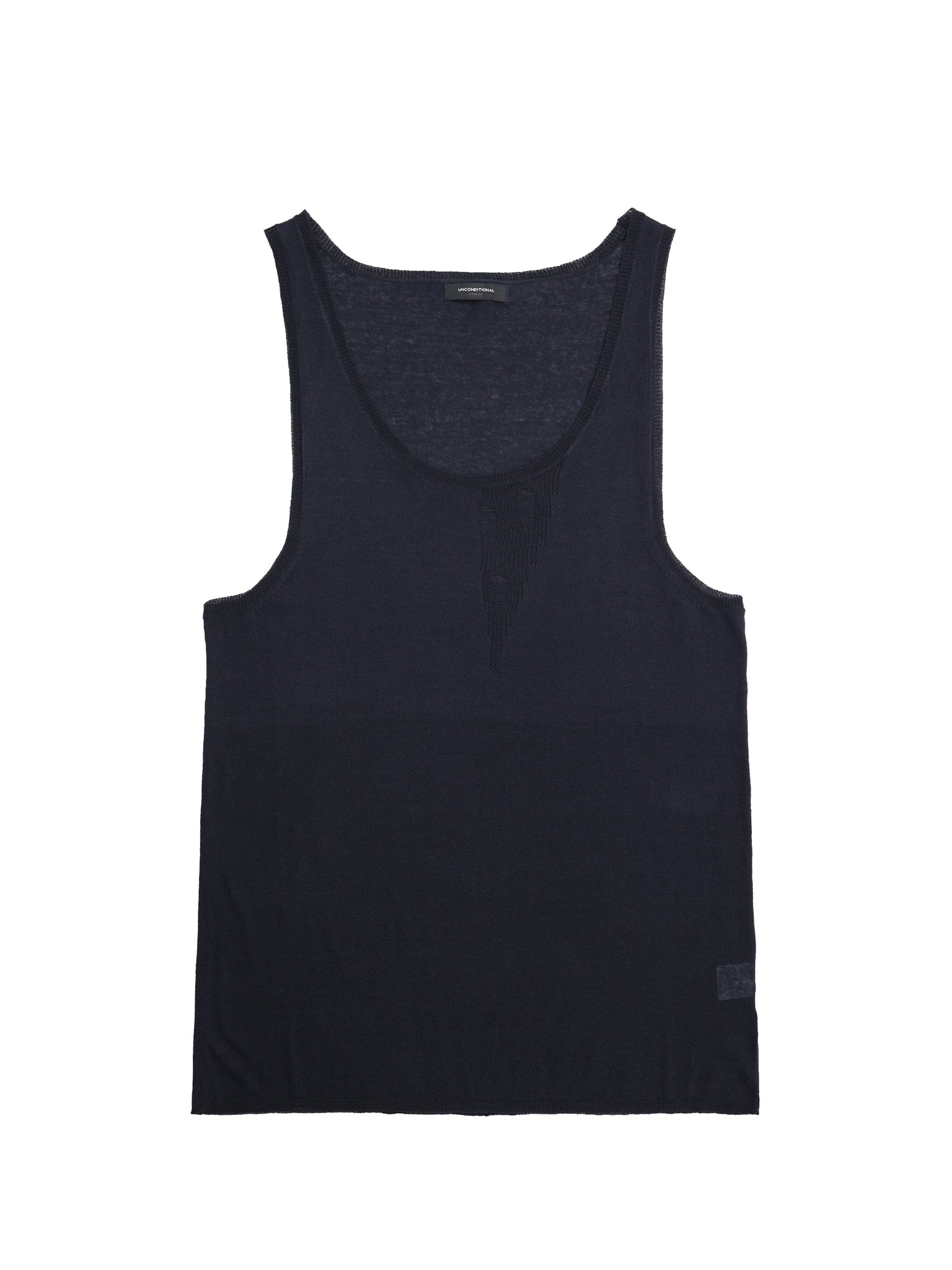 Navy Fine Knit Vest