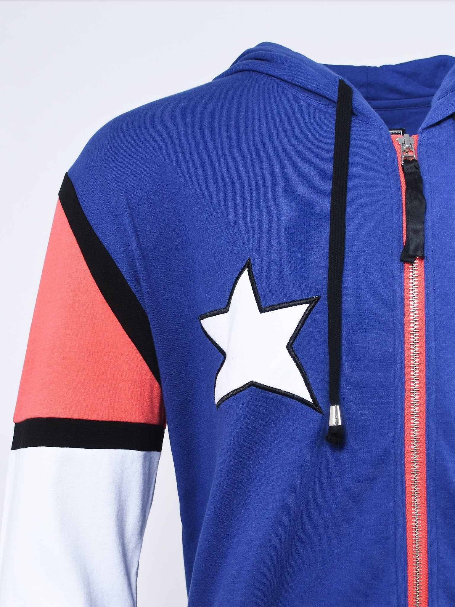 Navy Stars and Stripe Zip-Up Hoodie