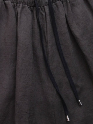 Oversized Grey Linen Shorts