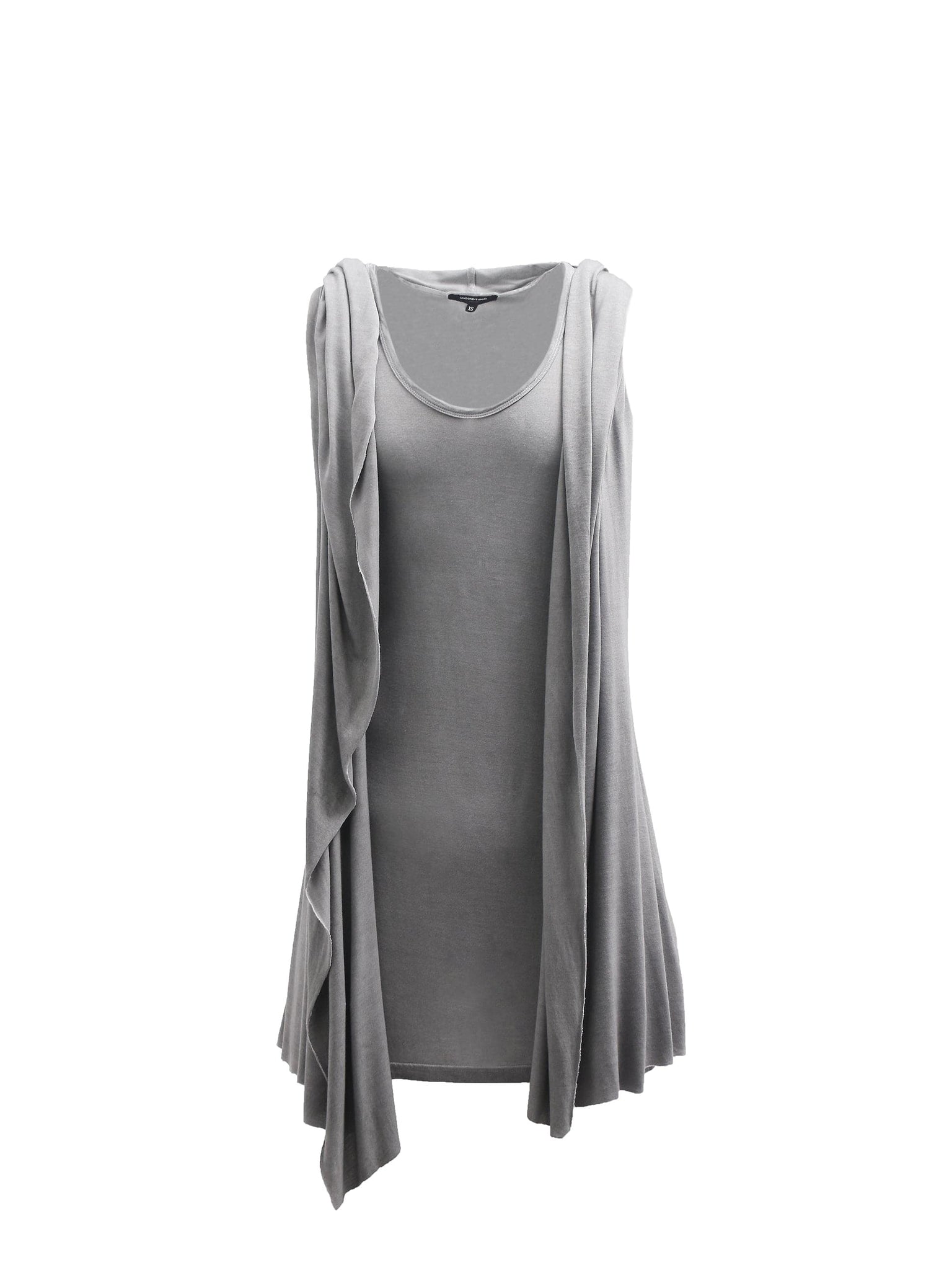 Shadow Grey Draping Rayon Vest