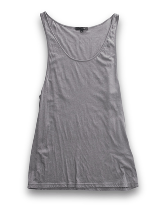 Stone Grey Low Neck Vest