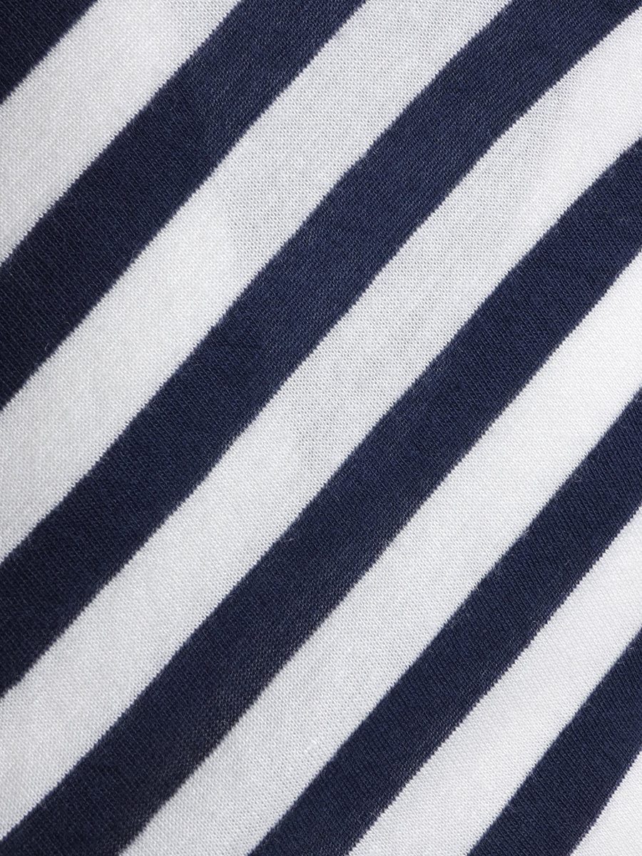 Striped Vest In Navy Blue And White