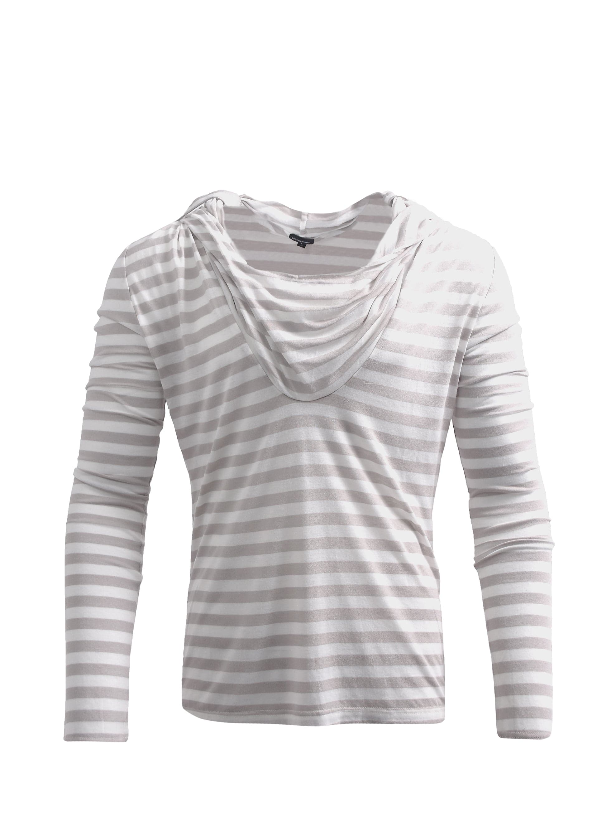 Stripey Ghost Hooded Long Sleeve T-Shirt