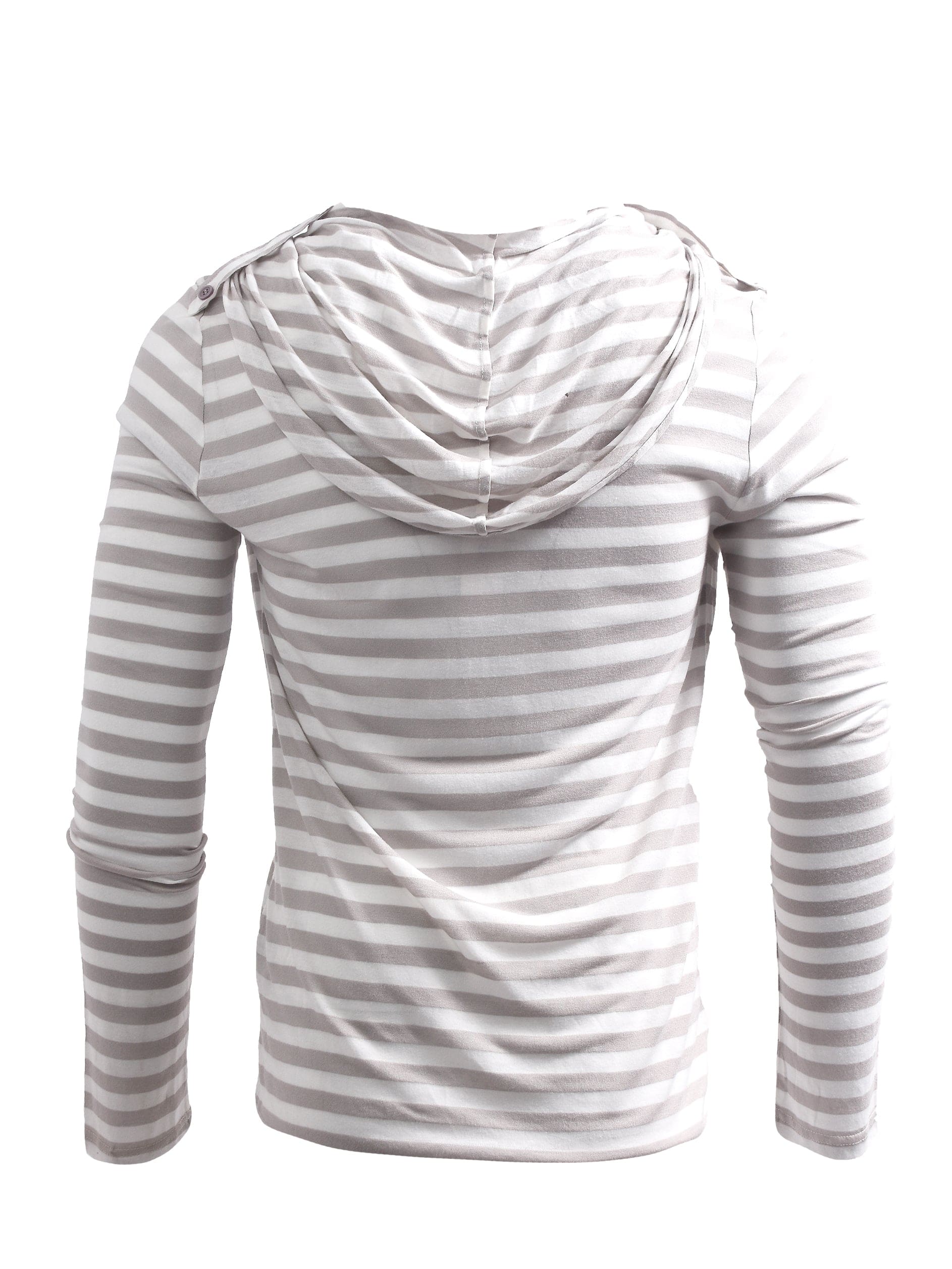 Stripey Ghost Hooded Long Sleeve T-Shirt