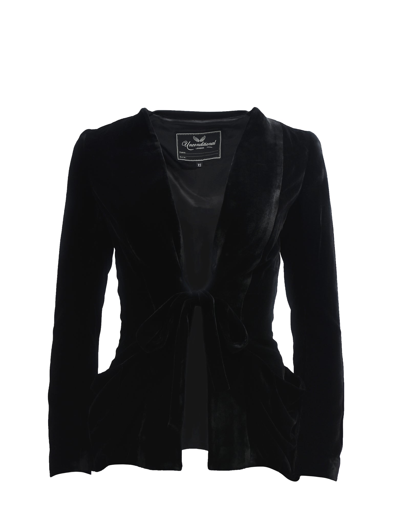 Black Velour Blazer Style Jacket