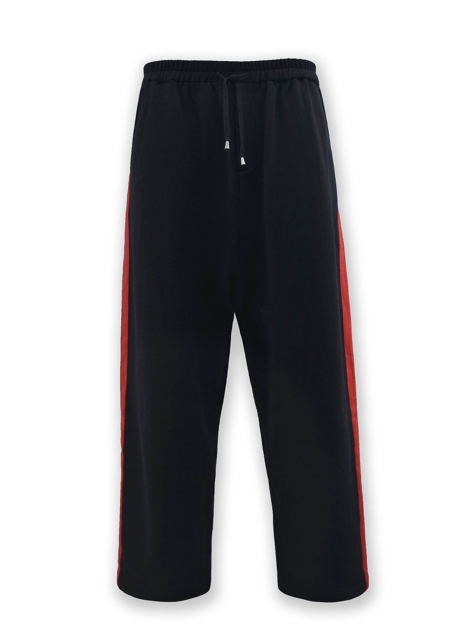 Black Red Side Stripe Baggy Joggers