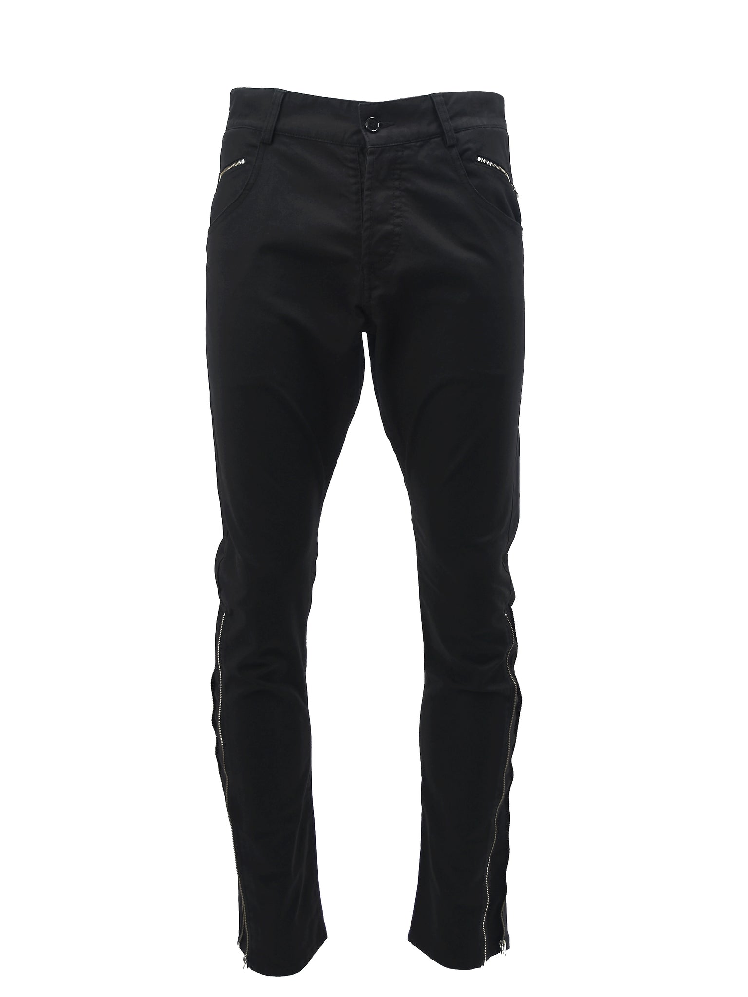 Black Jeans with Zipped Pockets