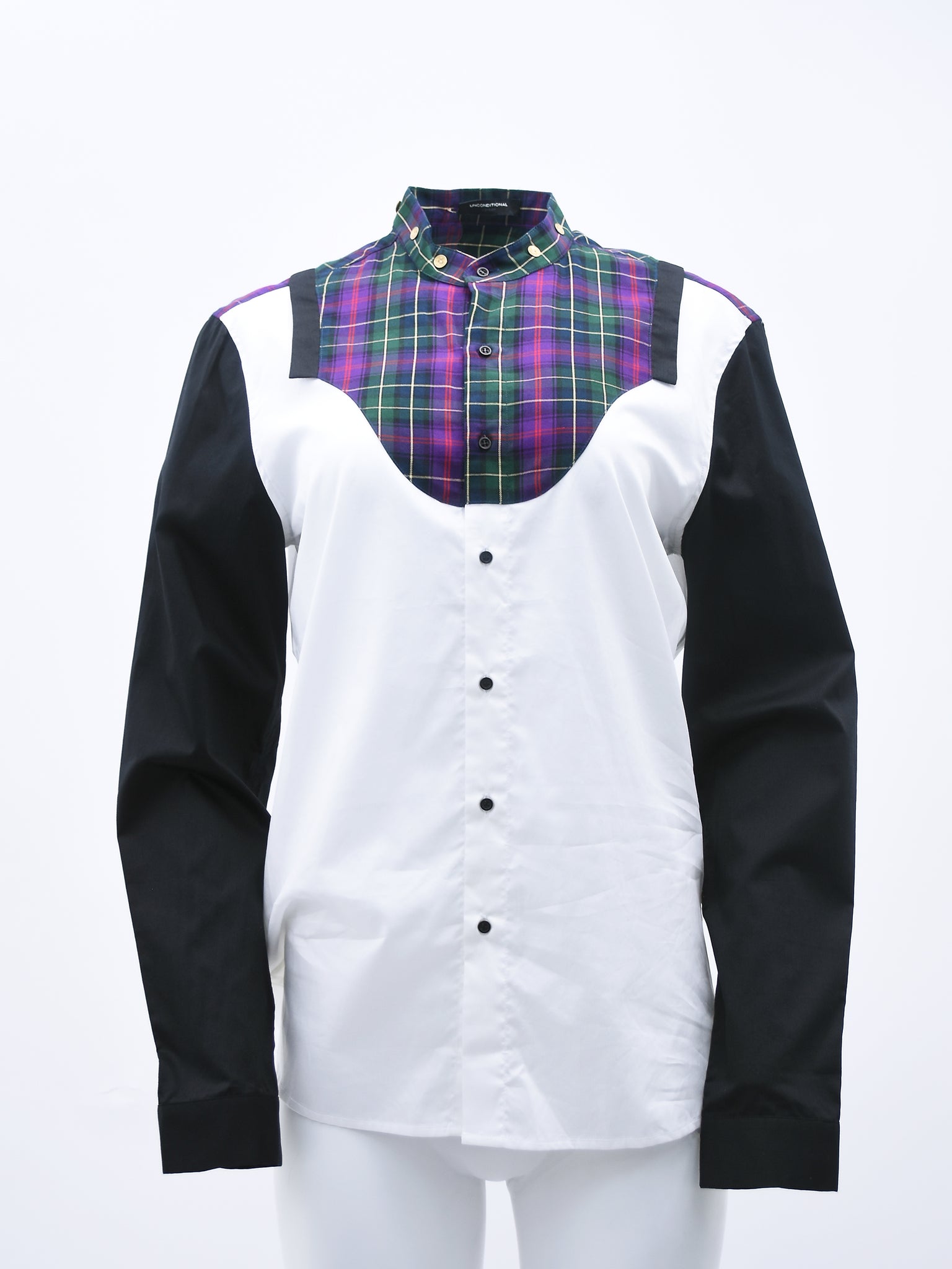 Black and White Tartan Shirt