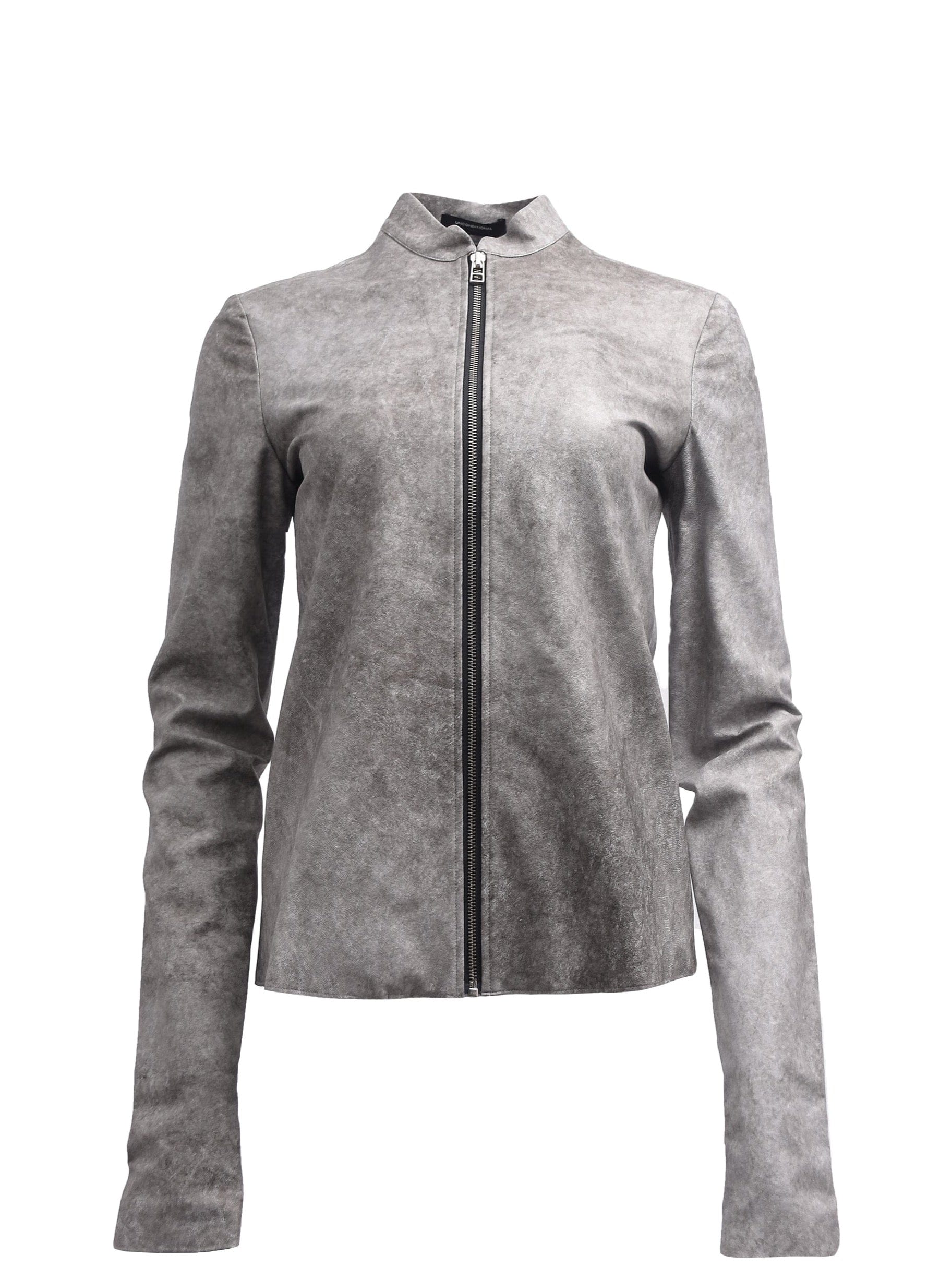 Vintage Leather Jacket in Shadow Grey