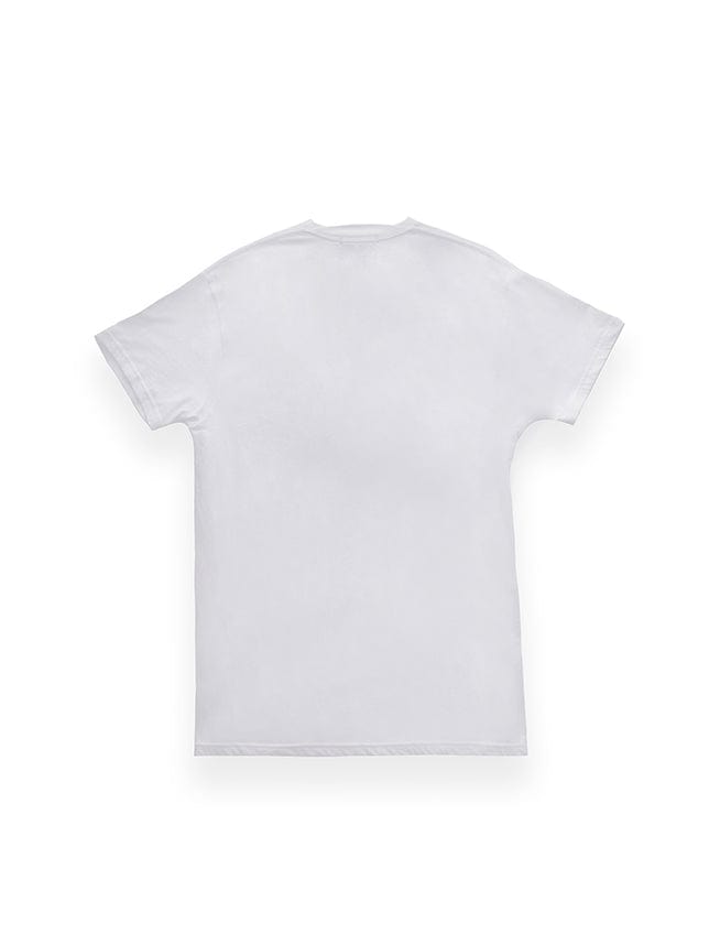 White Layered V-Neck T-Shirt