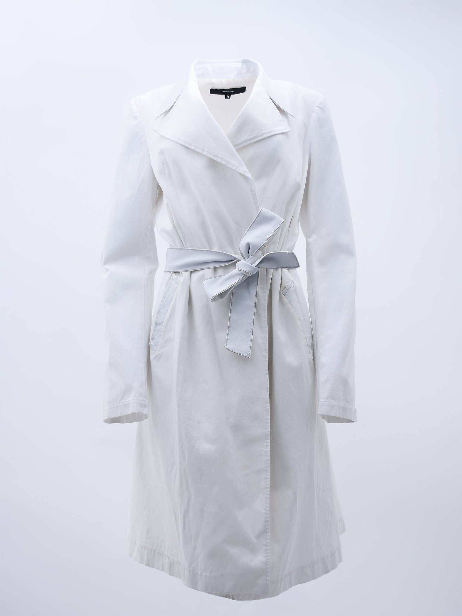 White Longline Cotton Coat