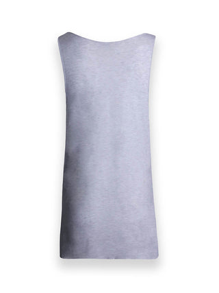 White Low V Neck Vest