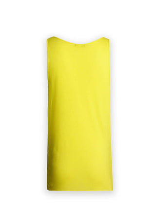 Yellow Swoop Neck Vest