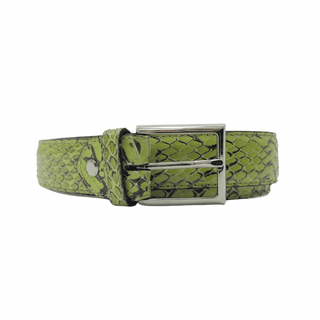 Green Snakeskin Belt